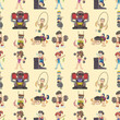 seamless gym pattern