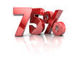 75 percent discount