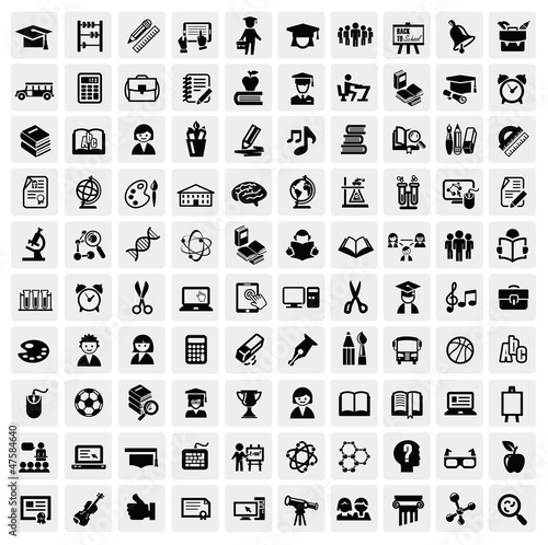 Vector: education icons education icons