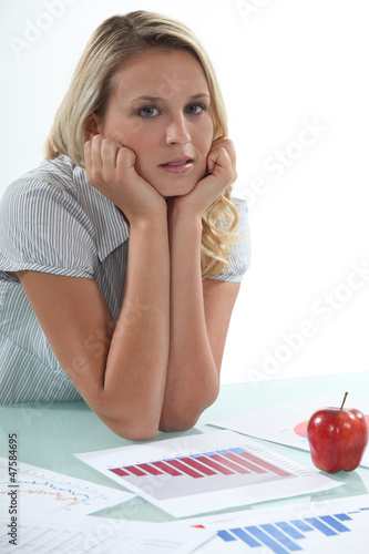 Photo: An attractive market researcher An attractive market researcher