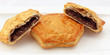 Galette fourrée au chocolat et poires