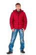 Man in winter clothing
