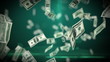Video: 100 Dollar bills flying up in looped animation. HD 1080. 100 Dollar bills flying up in looped animation. HD 1080.