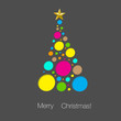 Christmas tree vector background