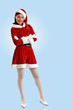 Attracive girl in santa clothes