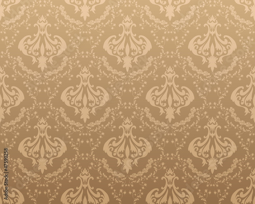 Vector: Damask seamless pattern Damask seamless pattern