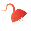 Cute cartoon design with ocean animal jellyfish