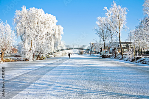 Photo: Dutch winterlandscape in the Netherlands Dutch winterlandscape in the Netherlands