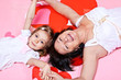 Grandmother and granddaughter
