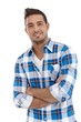 Confident man standing arms crossed