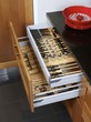 Open kitchen drawers