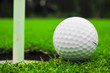 golf ball on lip of cup