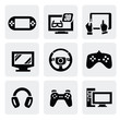 Video game icons set
