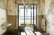 abandoned building, empty room with window