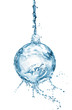 Photo: Christmas ball from water splash Christmas ball from water splash