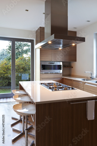Photo: beautiful apartment, interior, kitchen beautiful apartment, interior, kitchen