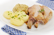 Scheinerippchen,Wirsing,Kartoffeln
