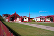 Maori marae (meeting house and meeting ground)