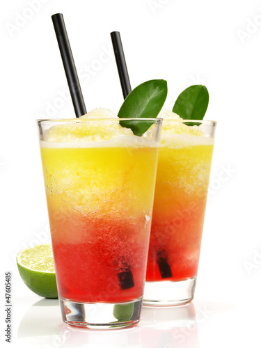 Photo: Zweifarbiger Margarita Cocktail Zweifarbiger Margarita Cocktail
