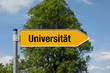 Pfeil mit Baum UNIVERSITÄT