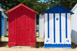 Beach huts on island Oleron in France