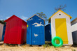 Beach huts on island Oleron in France