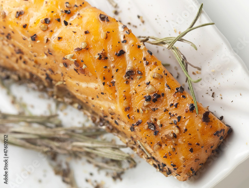 Photo: Grilled salmon - Salmone alla griglia Grilled salmon - Salmone alla griglia