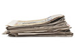 newspapers isolated on a white background