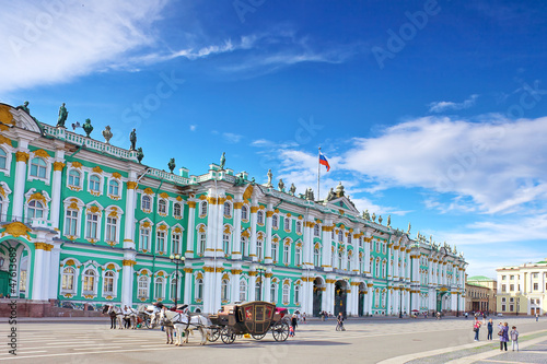 Photo: View Winter Palace in Saint Petersburg. View Winter Palace in Saint Petersburg.