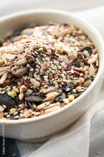 Photo: Assorted seeds in a bowl Assorted seeds in a bowl