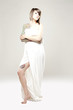 Photo: Girl with tattoos in sheet Girl with tattoos in sheet
