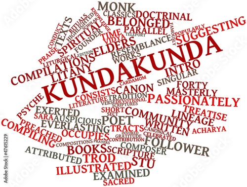 Illustration: Word cloud for Kundakunda Word cloud for Kundakunda