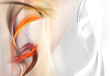Awesome orange and white fractal waves