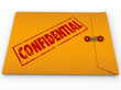 Confidential Classified Envelope Secret Information