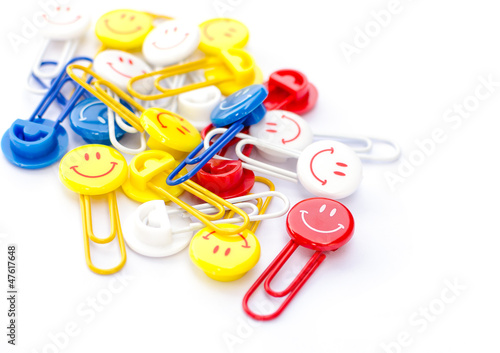 Photo: smiling face paper clips smiling face paper clips