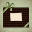 Retro gift box. Vector illustration 10 eps