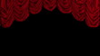 Red curtain.