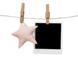 Foto: Blank polaroid photo frame with Star Blank polaroid photo frame with Star