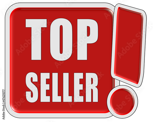 Illustration: !-Schild rot quad TOP SELLER !-Schild rot quad TOP SELLER