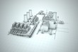 cooling tower of nuclear power plant