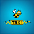 Taxi logo, vector