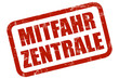 Grunge Stempel rot MITFAHRZENTRALE