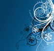 Winter Floral Background With ...