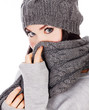 woman with hat and scarf
