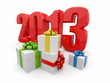 Happy New year 2013. Gifts.