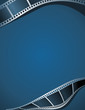 Blue photo, video template card