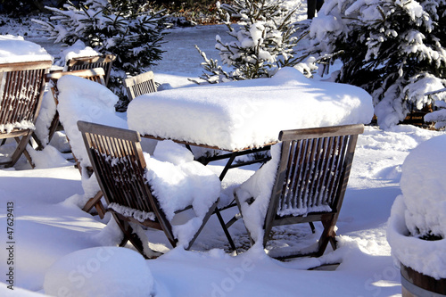 Photo: gartenmöbel im schnee gartenmöbel im schnee