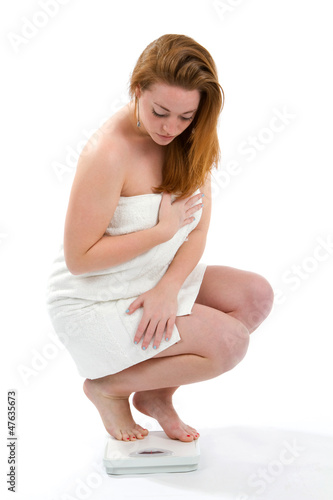 Photo: Woman Towel Scale Woman Towel Scale