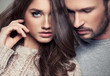 Fashion style photo of an attractive young couple 