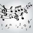 vector musical notes vector background